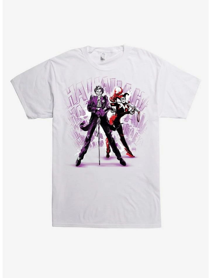 Buy ๐ DC Comics Batman Harley Quinn And The Joker Art T-Shirt ๐ - Image 2
