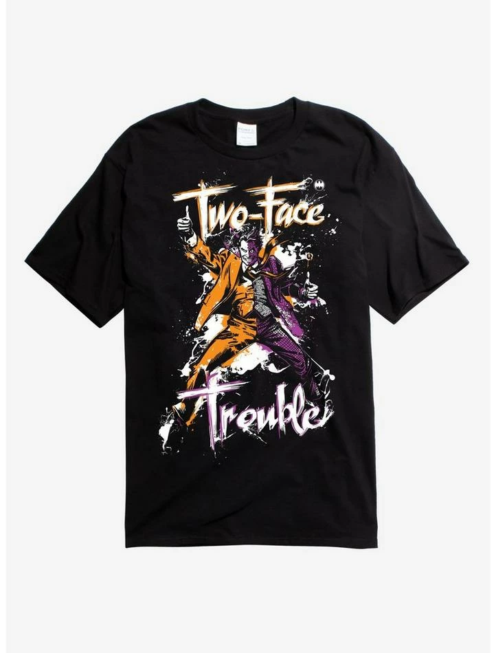 Wholesale ๐ DC Comics Batman Two Face Trouble T-Shirt โค๏ธ - Image 2