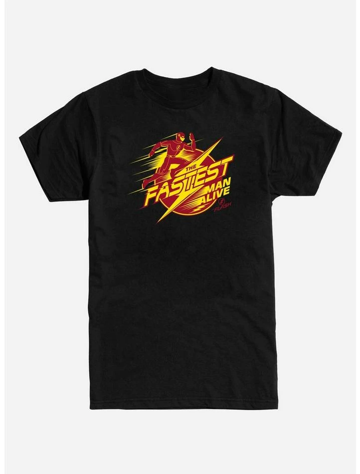 Cheapest ⌛ DC Comics The Flash Fastest Man T-Shirt 🥰 - Image 2