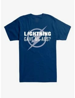 Budget 🎉 DC Comics The Flash Lightning Gave Me Abs T-Shirt 🔥