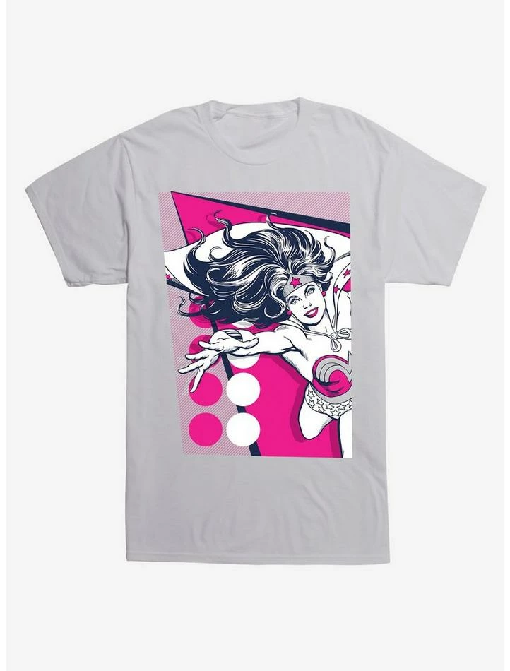 Discount โญ DC Comics Wonder ๐ฉ Woman Pink Dots T-Shirt ๐งจ - Image 2