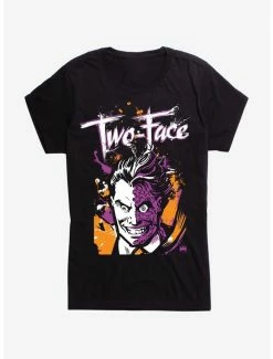 Budget ⌛ DC Comics Batman Villains Two Face 👧 Girls T-Shirt 🔔