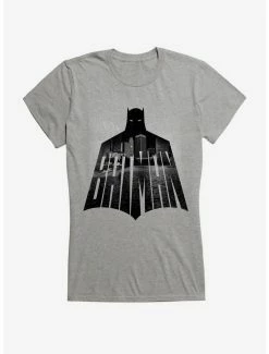 Discount 🔔 DC Comics Batman Outline Logo 👧 Girls T-Shirt 🌟