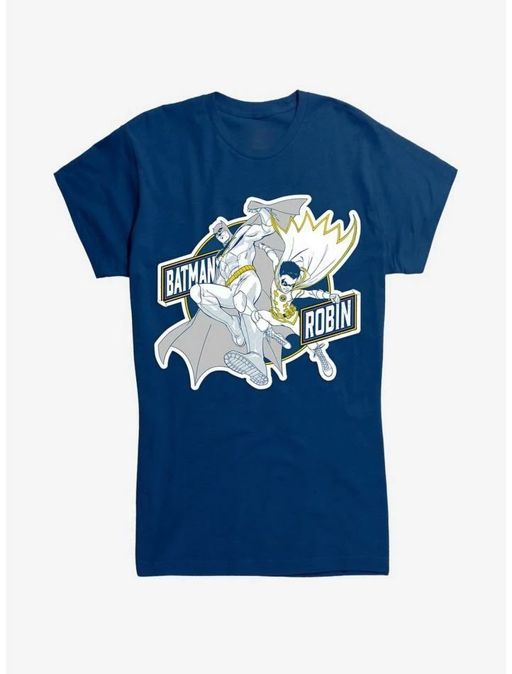 Budget ๐ DC Comics Batman Robin Blue and Yellow ๐ง Girls T-Shirt ๐ - Image 2