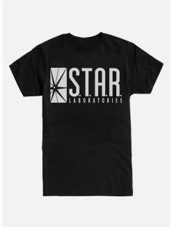 Brand new 🔔 Extra Soft DC Comics The Flash Star Laboratories T-Shirt 🌟