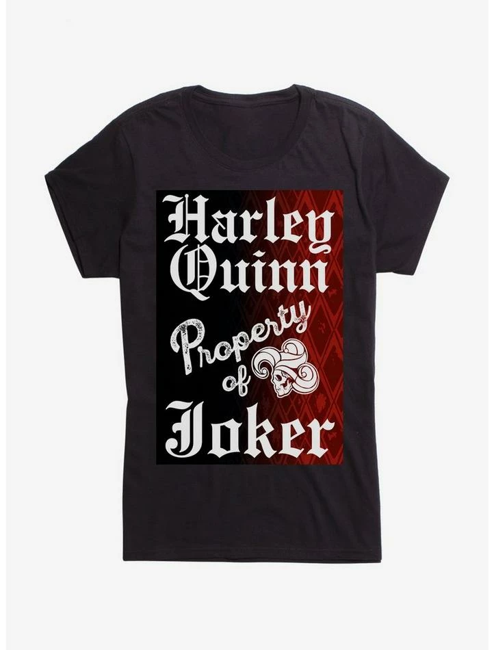 Promo โ๏ธ DC Comics Suicide Squad Harley Quinn Property of Joker ๐ง Girls T-Shirt โจ - Image 3
