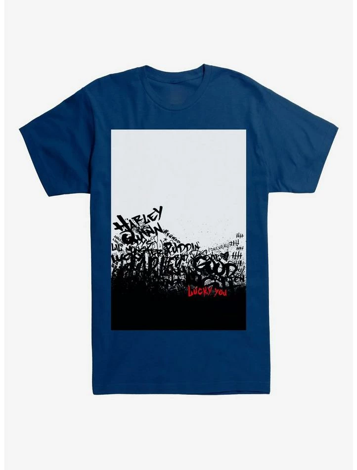 Flash Sale โ๏ธ DC Comics Suicide Squad Harley Quinn Text T-Shirt ๐
