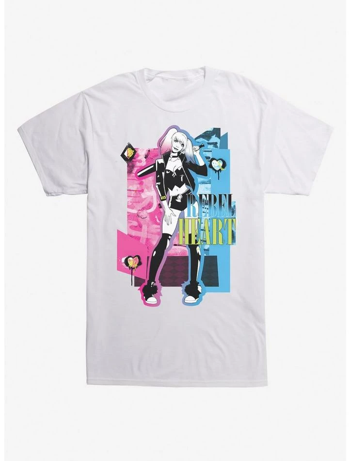 Cheap ๐งจ DC Comics Harley Quinn Rebel Heart T-Shirt ๐ฅ