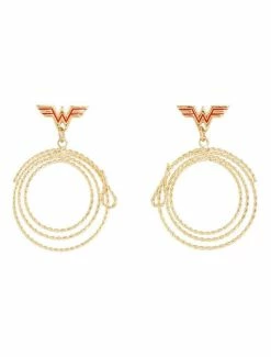 Deals ✨ DC Comics Wonder 👩 Woman Lasso Hoop Earrings 🌟
