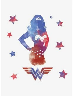 Coupon ✨ DC Comics Wonder 👩 Woman Watercolor Peel And Stick Giant Wall Decals ⌛