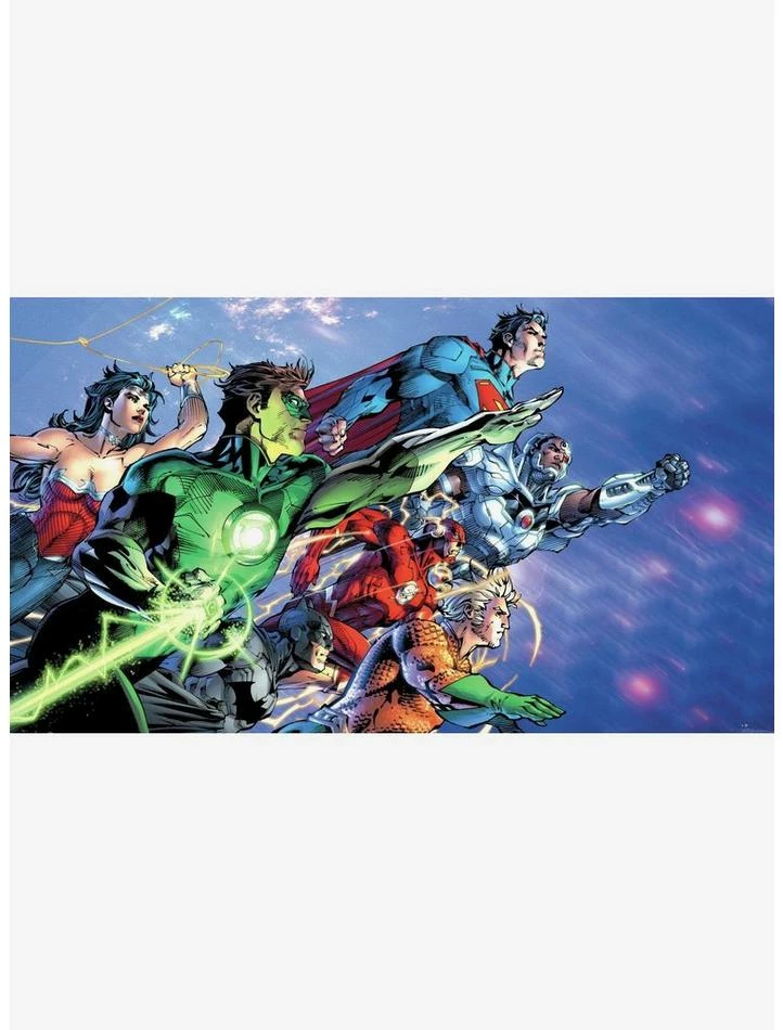 Cheap ๐ฅฐ DC Comics Justice League Chair Rail Prepasted Mural ๐