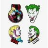 Coupon ⭐ DC Comics Joker and Harley Quinn Face Enamel Pin Set 💯