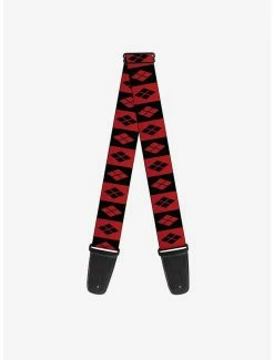 New 🎁 DC Comics Harley Quinn Diamond Guitar Strap ❤️