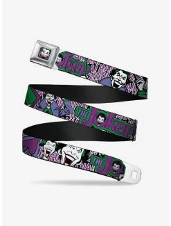 Budget 😉 DC Comics Joker Face Logo Spades Seatbelt Belt 🤩
