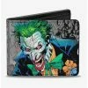 Cheap 🤩 DC Comics Joker Smiling Gun Bang Alley Pose Bi-Fold Wallet ✨