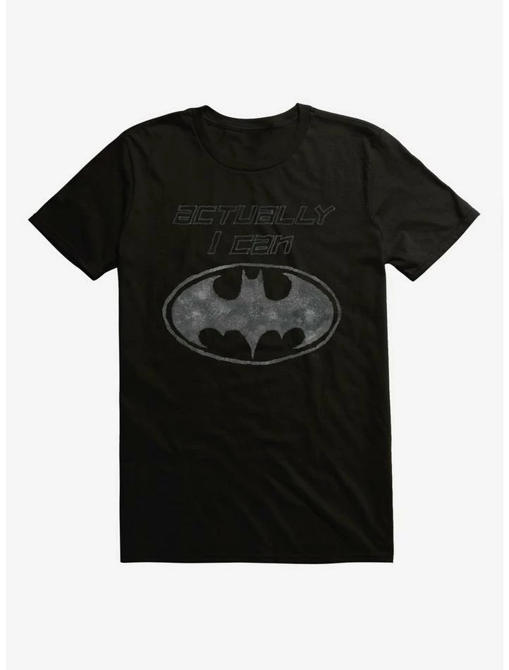 Brand new ๐ DC Comics Batman Actually I Can T-Shirt โ๏ธ