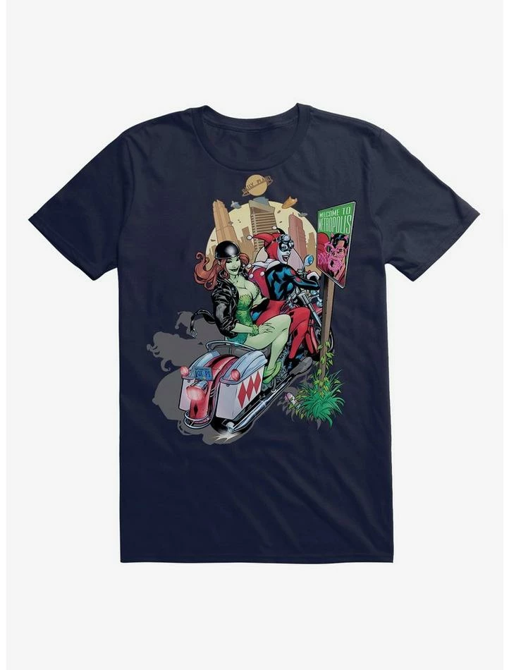 Buy ๐งจ DC Comics Batman Harley Quinn Poison Ivy Motorcycle T-Shirt ๐ - Image 3
