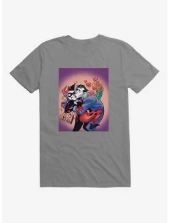Cheap ๐ DC Comics Batman Harley Quinn The Joker Valentines T-Shirt โ๏ธ
