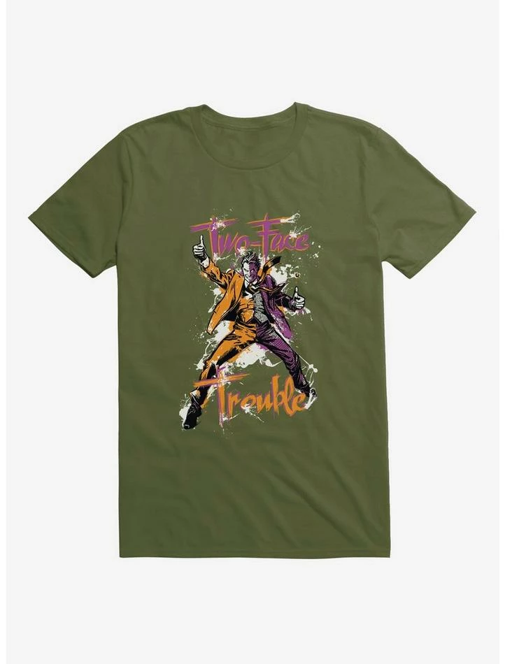 Wholesale ๐ DC Comics Batman Two Face Trouble T-Shirt โค๏ธ - Image 3