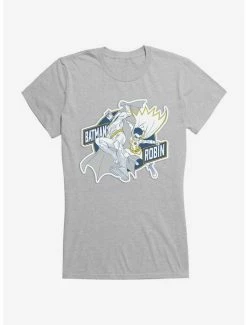 Budget 🌟 DC Comics Batman Robin Blue and Yellow 👧 Girls T-Shirt 😀