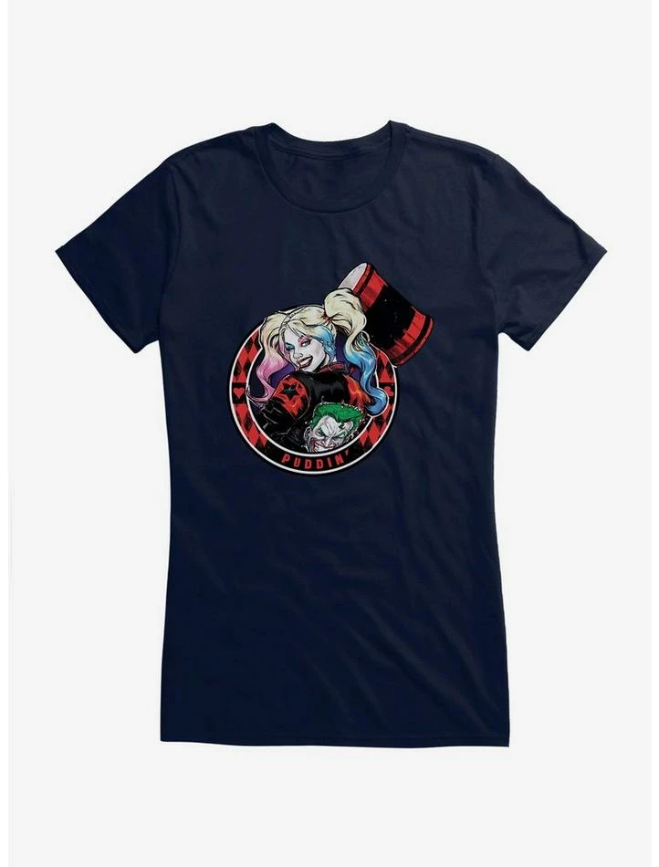 Outlet 🤩 DC Comics Batman Harley Quinn Portrait 👧 Girls T-Shirt 👏 - Image 4