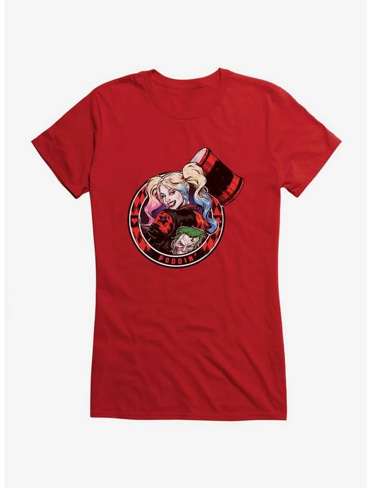 Outlet 🤩 DC Comics Batman Harley Quinn Portrait 👧 Girls T-Shirt 👏 - Image 5
