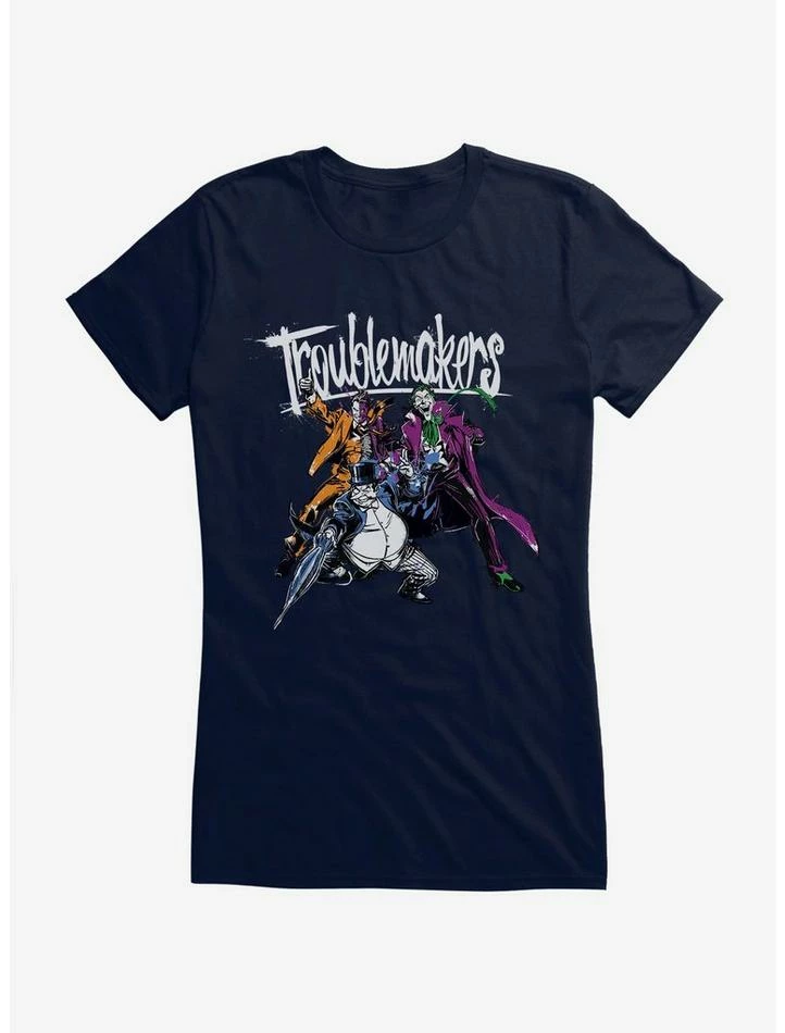 Cheap ⭐ DC Comics Batman Villains Troublemakers 👧 Girls T-Shirt ✔️ - Image 4