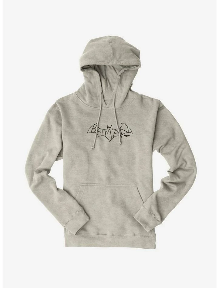 Deals 🎁 Batman Logo Sketch Outline Hoodie ✨ - Image 5