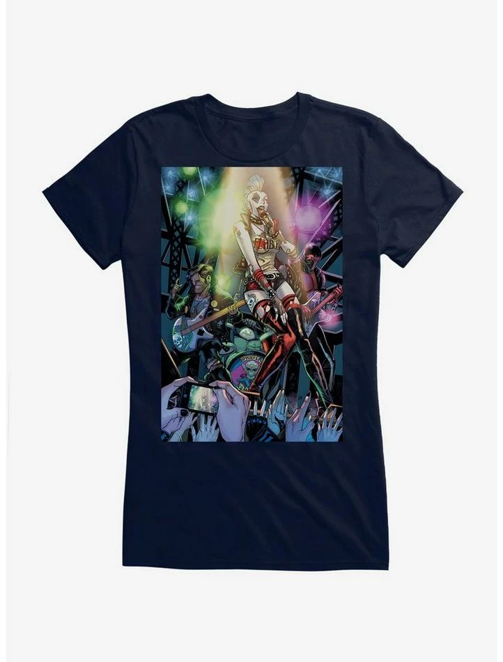 Outlet ✔️ DC Comics Batman Harley Quinn On Stage 👧 Girls T-Shirt 👏 - Image 4