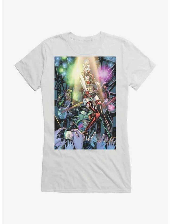Outlet ✔️ DC Comics Batman Harley Quinn On Stage 👧 Girls T-Shirt 👏