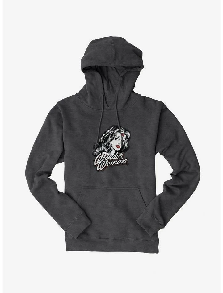 Best Pirce 🤩 DC Comics Wonder 👩 Woman Face Hoodie 🔥 - Image 3