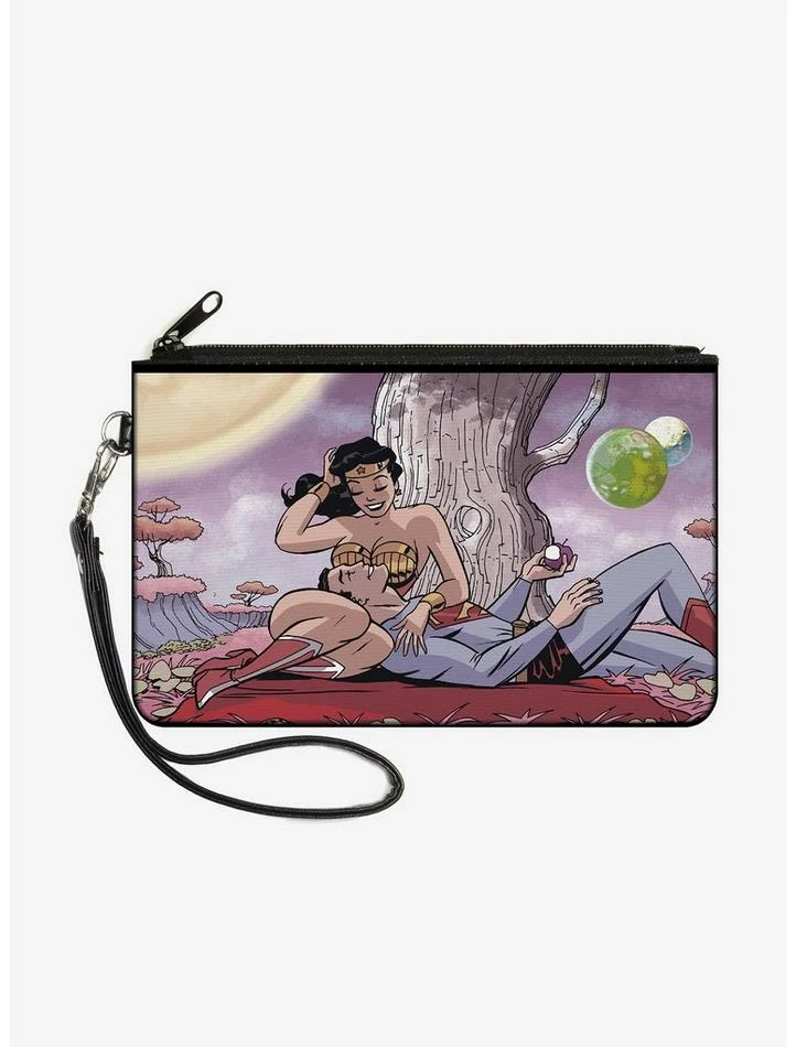 Discount โญ DC Comics Superman Wonder ๐ฉ Woman Issue 14 Under Tree Variant Cover Pose Wallet Canvas Zip Clutch โ๏ธ