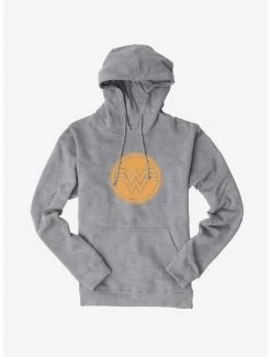 Top 10 ⭐ DC Comics Wonder 👩 Woman Yellow Circle Logo Hoodie 💯
