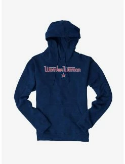 Discount ๐ DC Comics Wonder ๐ฉ Woman Name Logo Hoodie ๐งจ