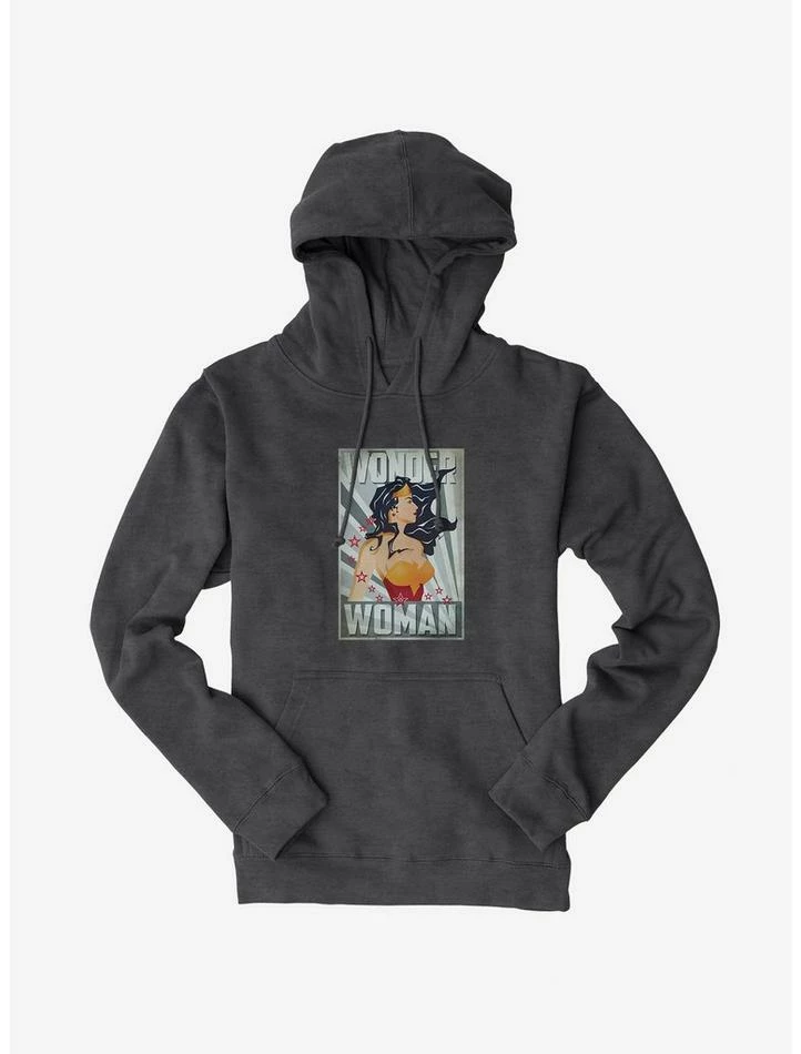Outlet 😉 DC Comics Wonder 👩 Woman Stars Hoodie 🤩 - Image 3