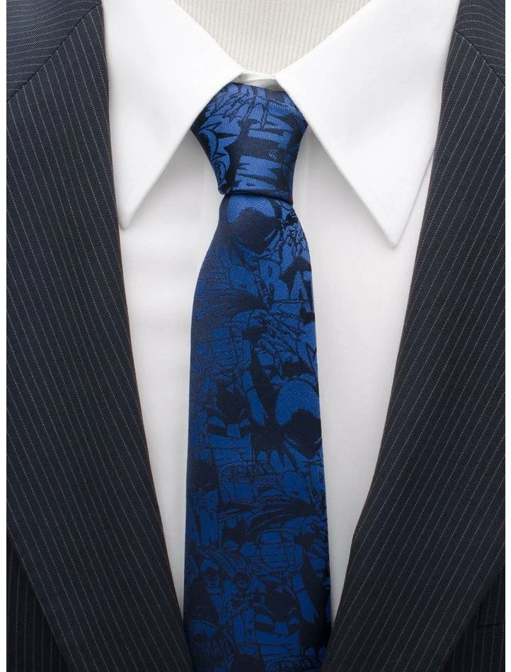 Brand new ๐ฏ DC Comics Batman Blue Comic Tie ๐งจ - Image 4