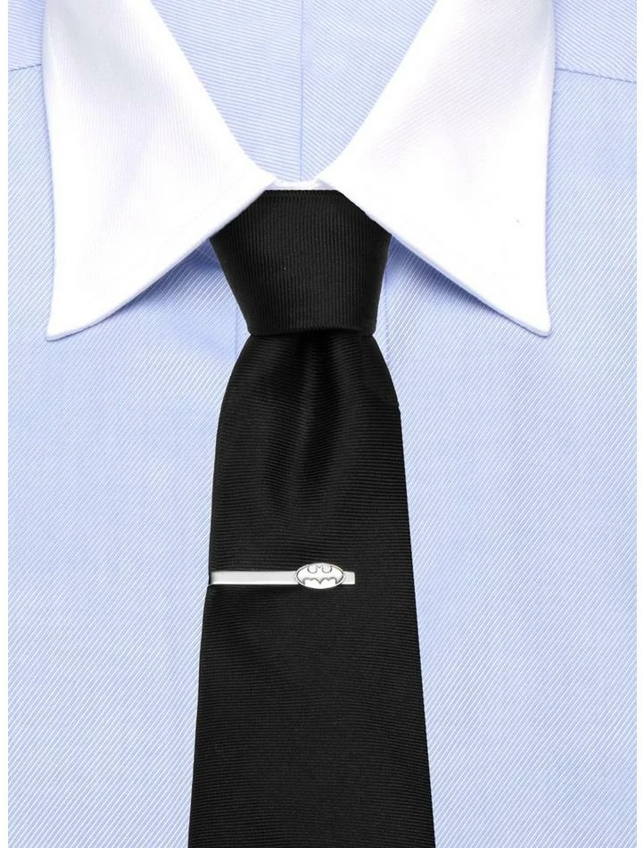 Promo 😍 DC Comics Batman Recessed Shield Stainless Steel Tie Bar ⭐ - Image 2