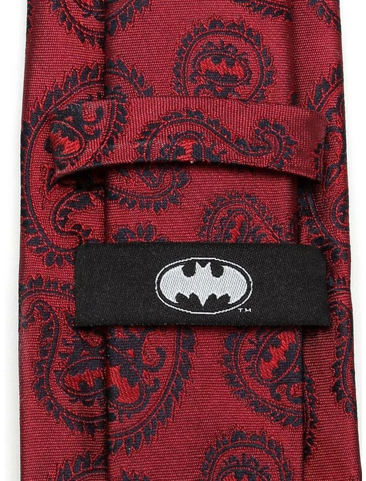Best deal ๐คฉ DC Comics Batman Red Paisley Tie ๐คฉ - Image 3