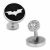 Best Pirce 🌟 Dark Knight Recessed Black Cufflinks 🥰