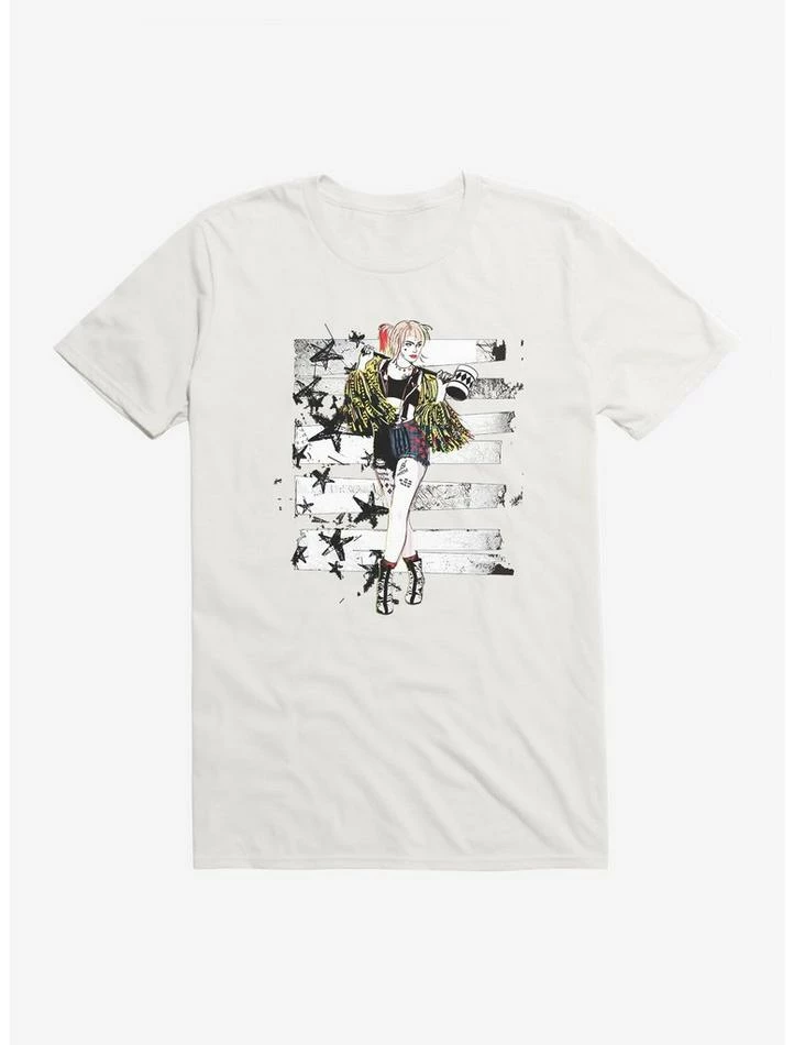 Best Sale ๐ DC Comics Birds Of Prey Harley Quinn Drawing T-Shirt ๐ - Image 6