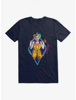 Deals ⌛ DC Comics Birds Of Prey Harley Quinn Neon Diamond T-Shirt 😉
