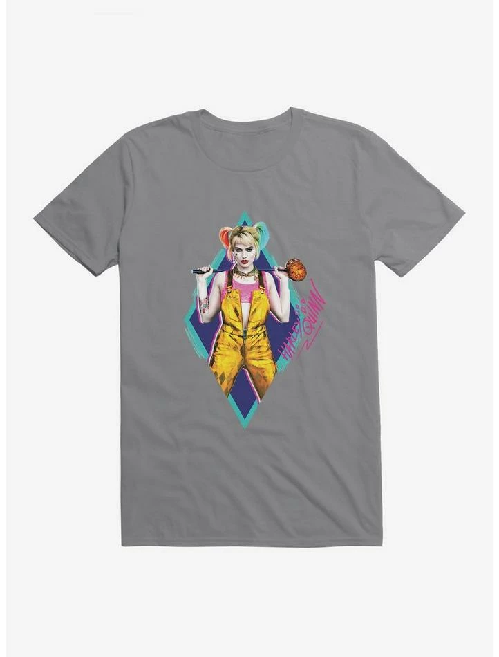 Deals ⌛ DC Comics Birds Of Prey Harley Quinn Neon Diamond T-Shirt 😉 - Image 5