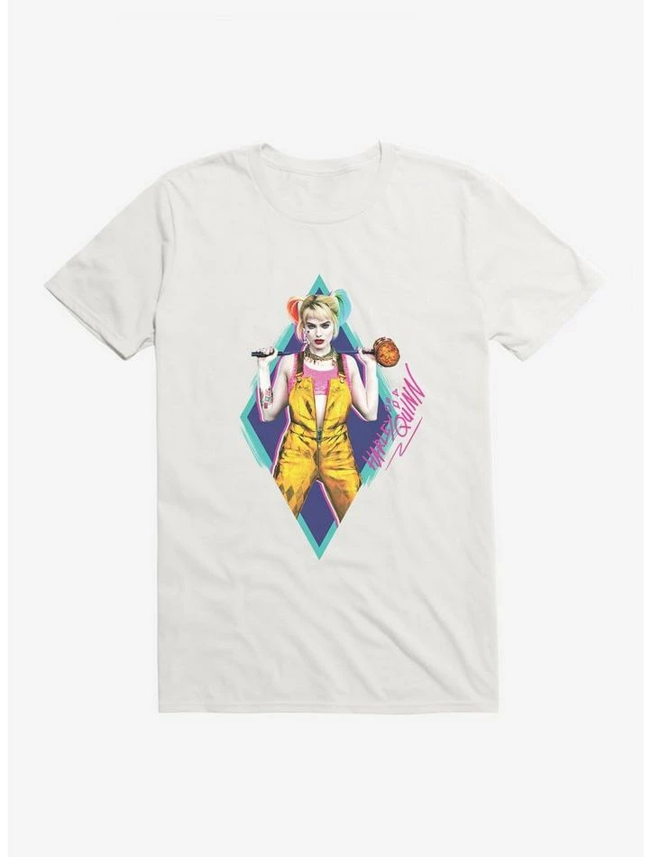 Deals ⌛ DC Comics Birds Of Prey Harley Quinn Neon Diamond T-Shirt 😉 - Image 6