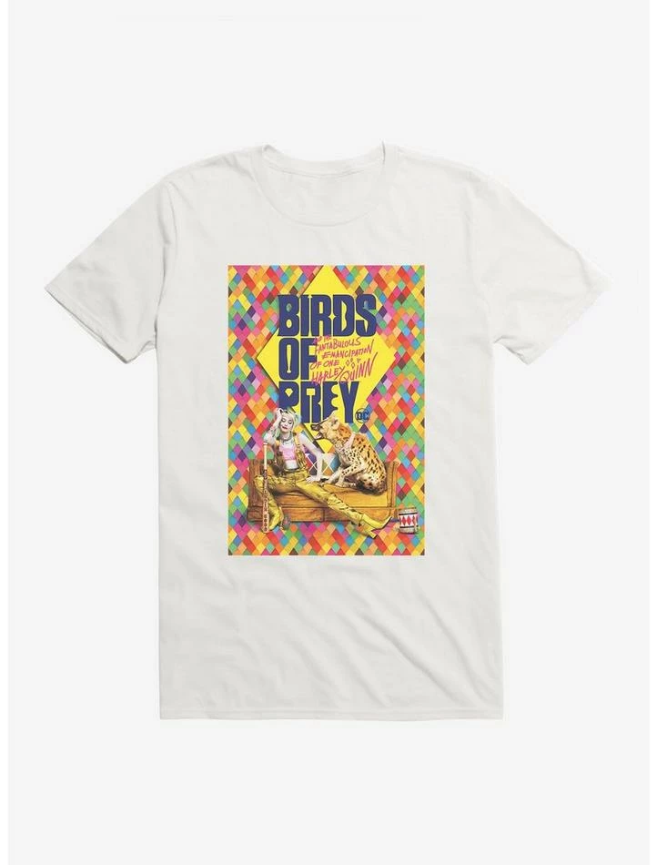 Discount ๐ DC Comics Birds Of Prey Harley Quinn Movie Poster Black T-Shirt ๐ - Image 6