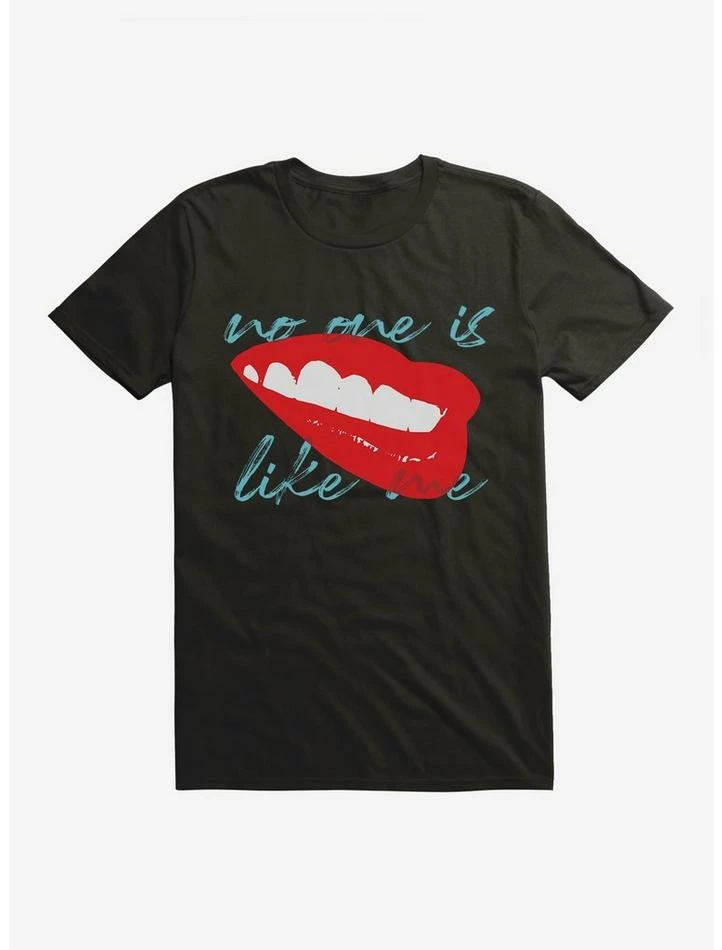 Wholesale ❤️ DC Comics Birds Of Prey Harley Quinn No One Is Like Me Red Lips Black T-Shirt 🛒 - Image 2
