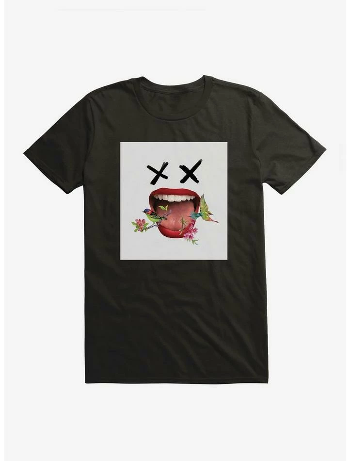 New 🥰 DC Comics Birds Of Prey Harley Quinn X Eyes Black T-Shirt 😀