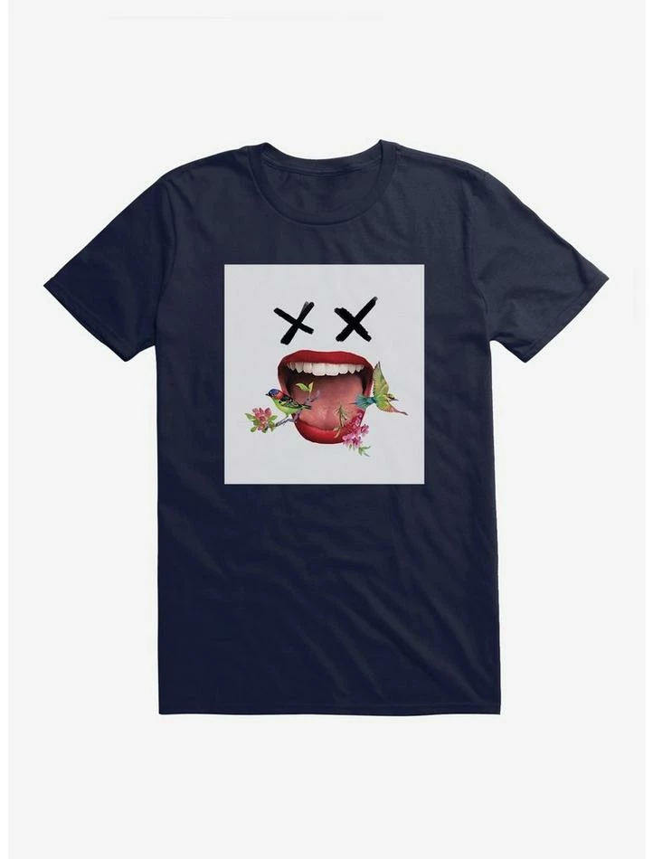 New 🥰 DC Comics Birds Of Prey Harley Quinn X Eyes Black T-Shirt 😀 - Image 3