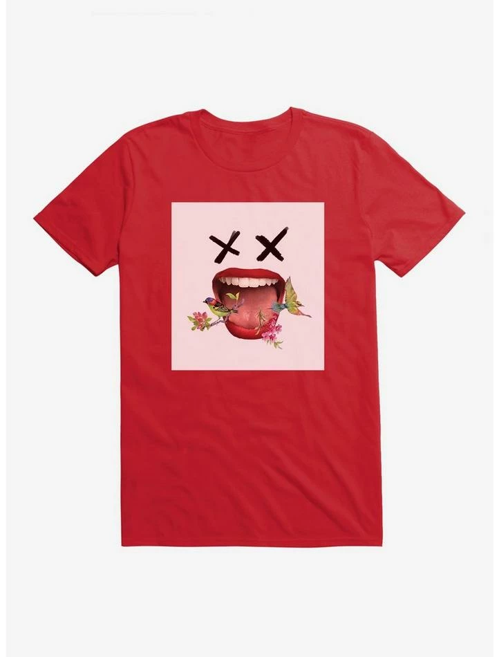 New 🥰 DC Comics Birds Of Prey Harley Quinn X Eyes Black T-Shirt 😀 - Image 4