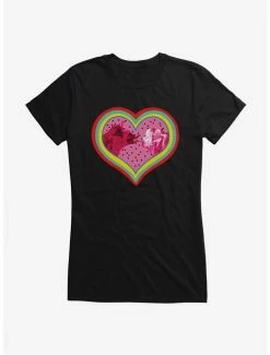 Outlet 🥰 DC Comics Birds Of Prey Harley Quinn Hyena Love 👧 Girls Pink T-Shirt 🥰