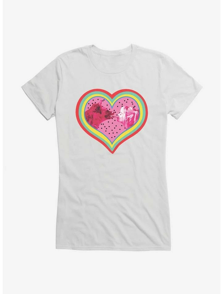 Outlet 🥰 DC Comics Birds Of Prey Harley Quinn Hyena Love 👧 Girls Pink T-Shirt 🥰 - Image 6